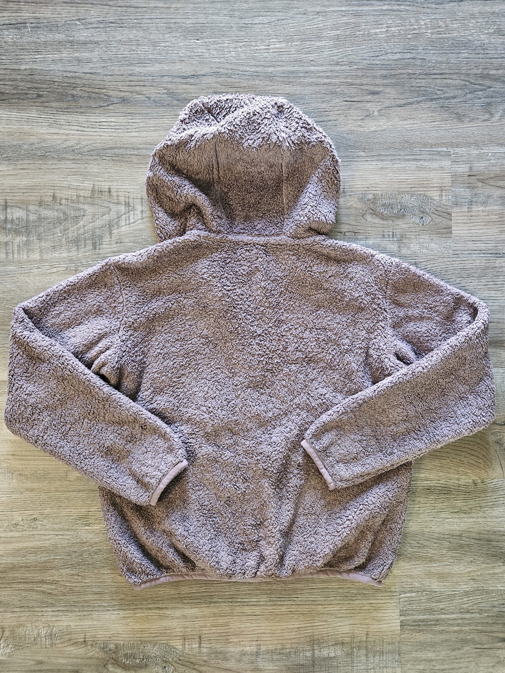 Patagonia Women's Los Gatos Mauve Brown Hooded Half Zip Pullover - Picture 12 of 12